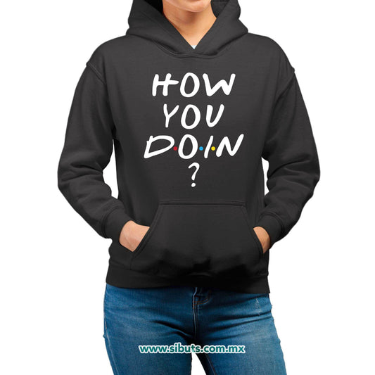 Sudadera Mujer Gorro Friends How You Doin?