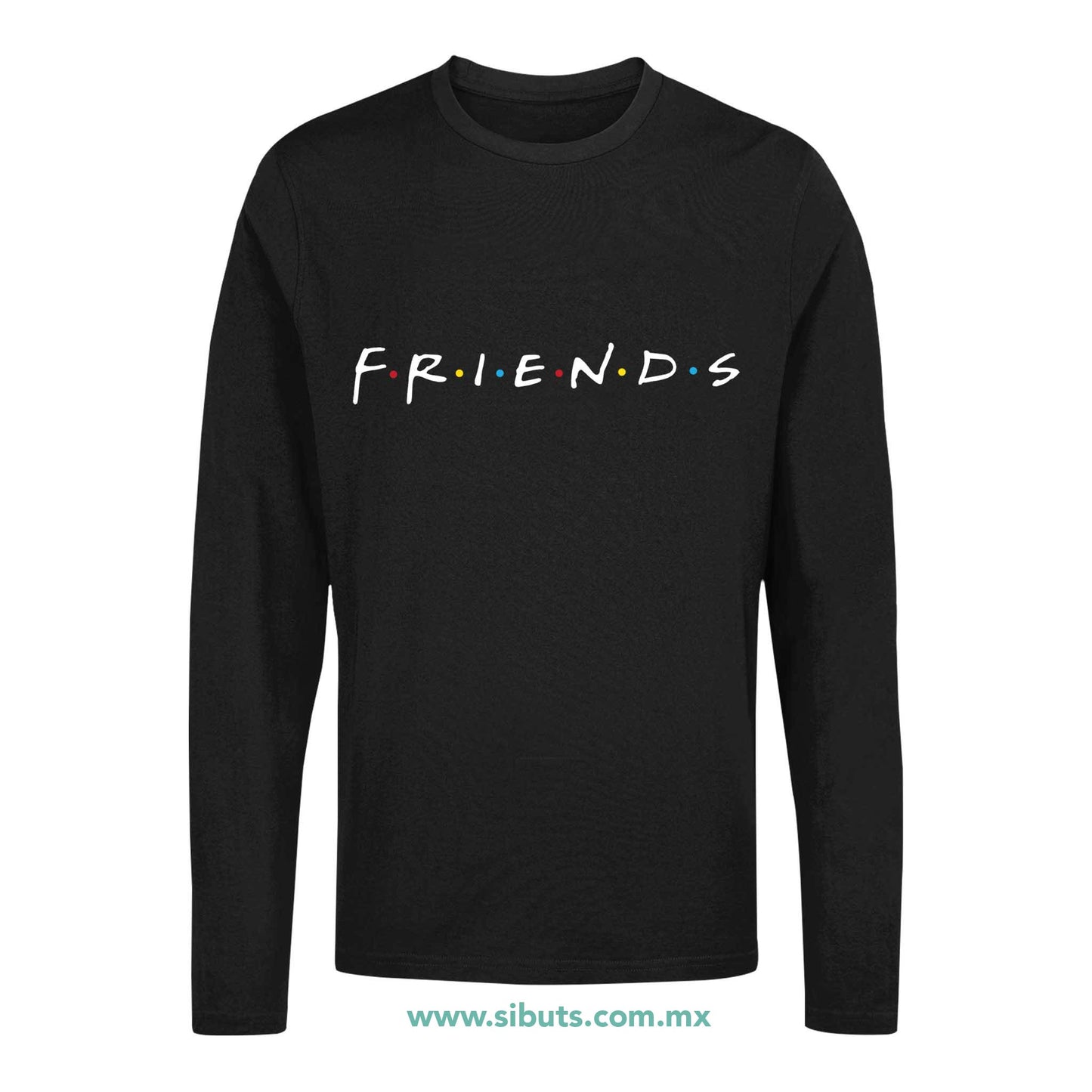 Playera Hombre Manga Larga Serie Friends