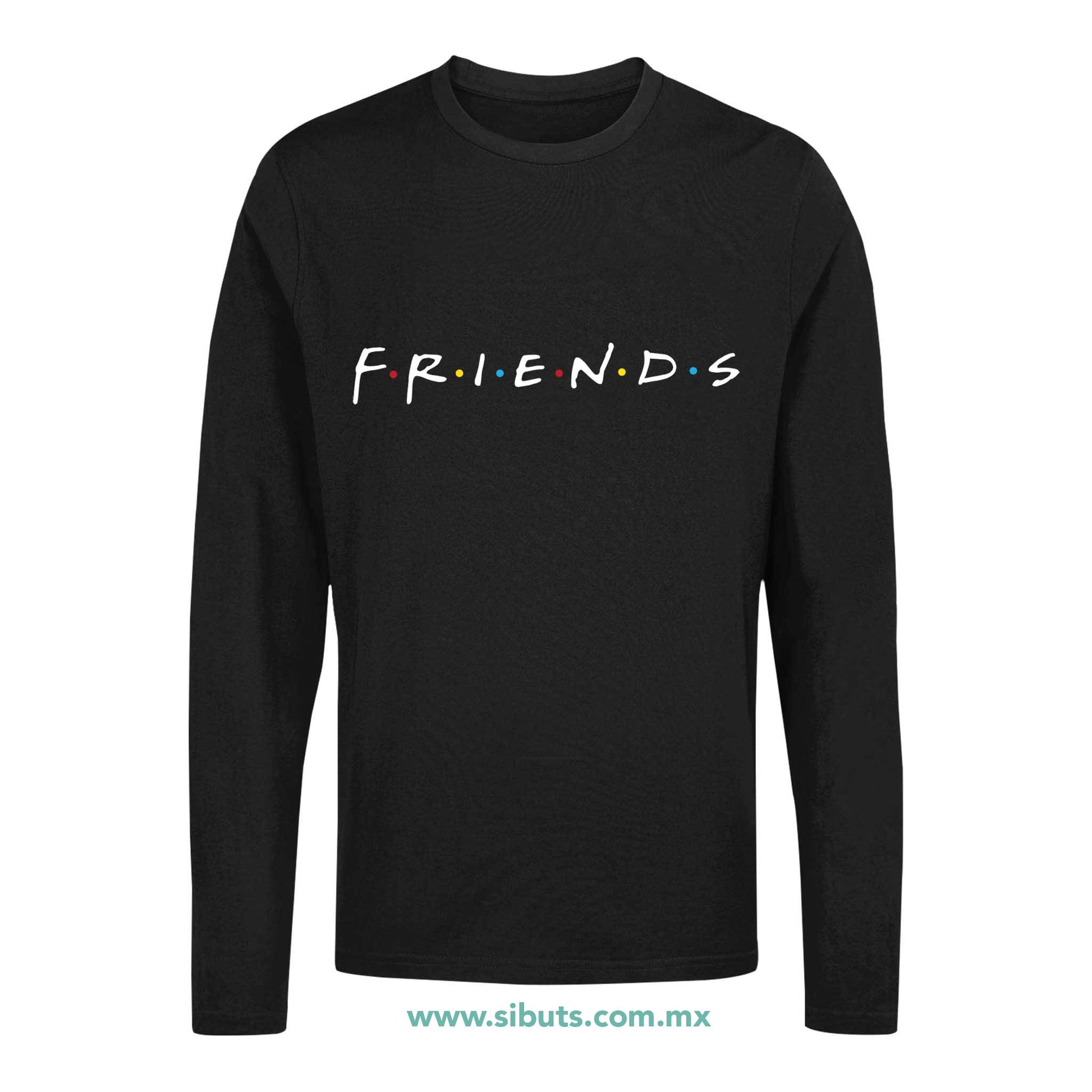 Playera Hombre Manga Larga Serie Friends