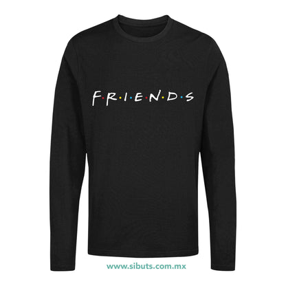 Playera Hombre Manga Larga Serie Friends
