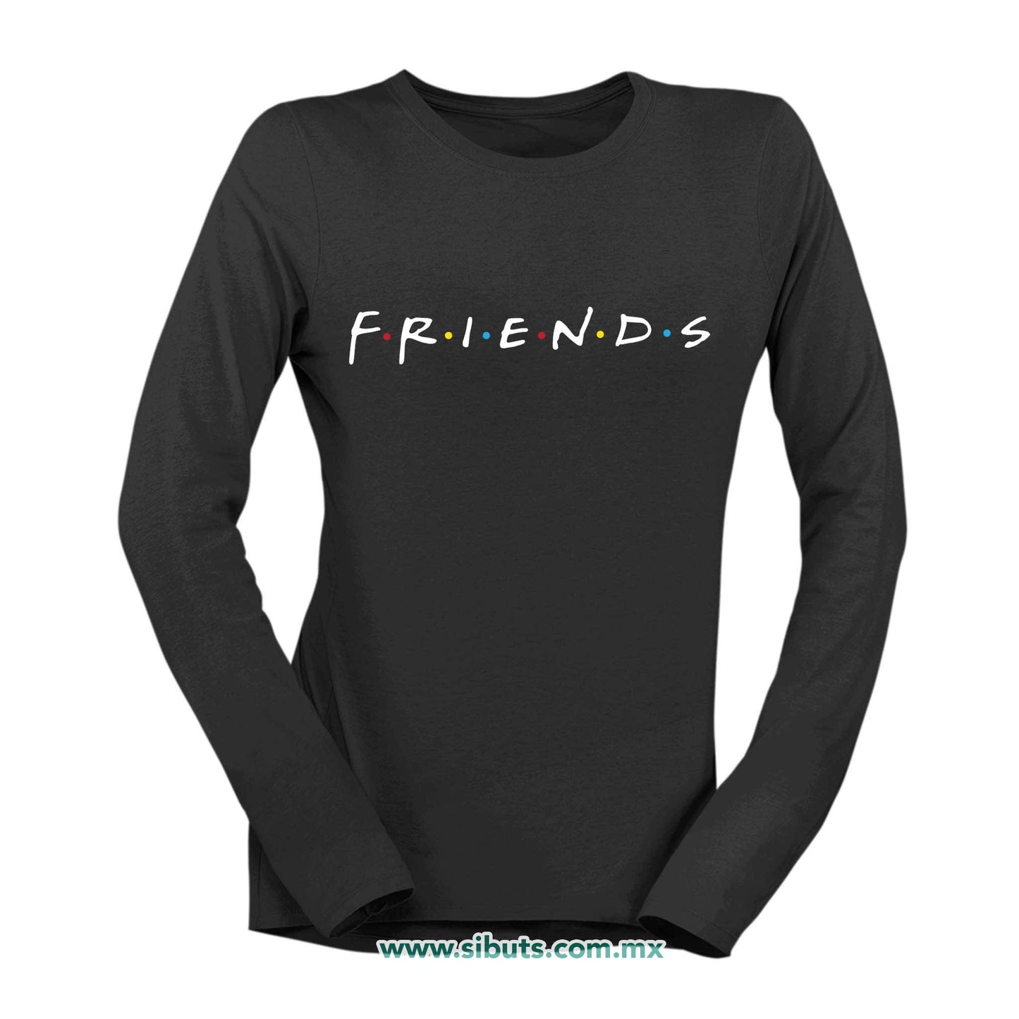 Playera Mujer Manga Larga Serie Friends