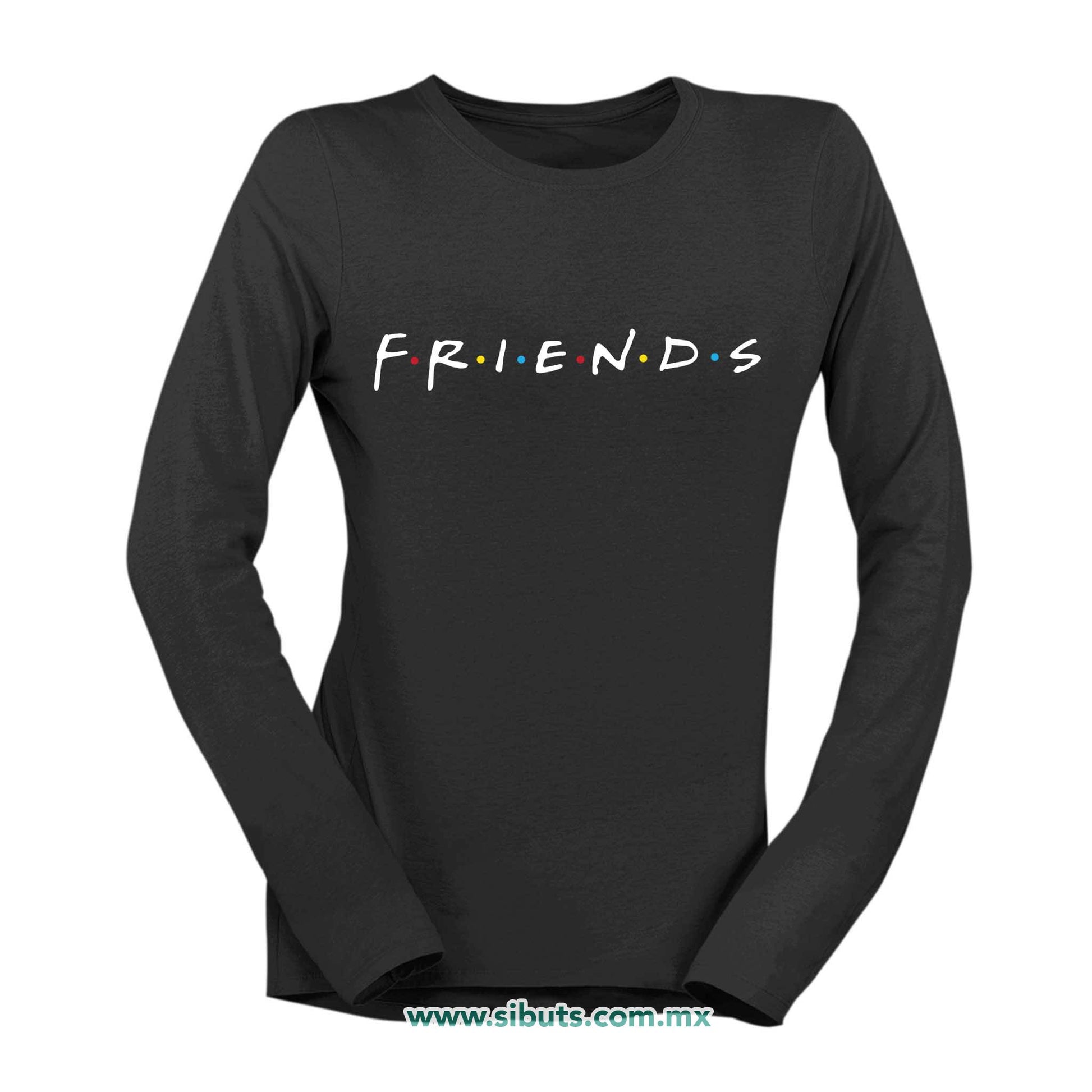 Playera Mujer Manga Larga Serie Friends