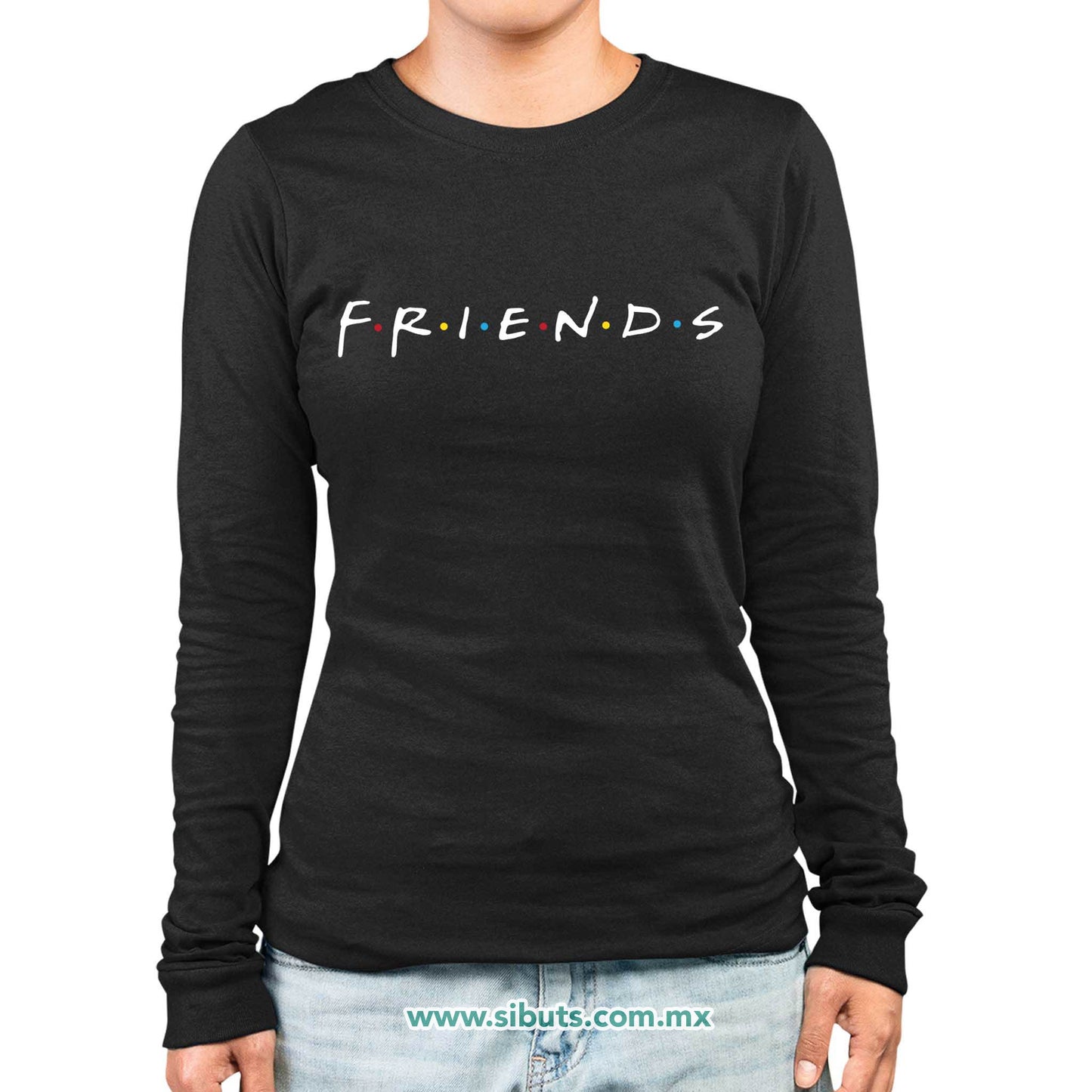 Playera Mujer Manga Larga Serie Friends