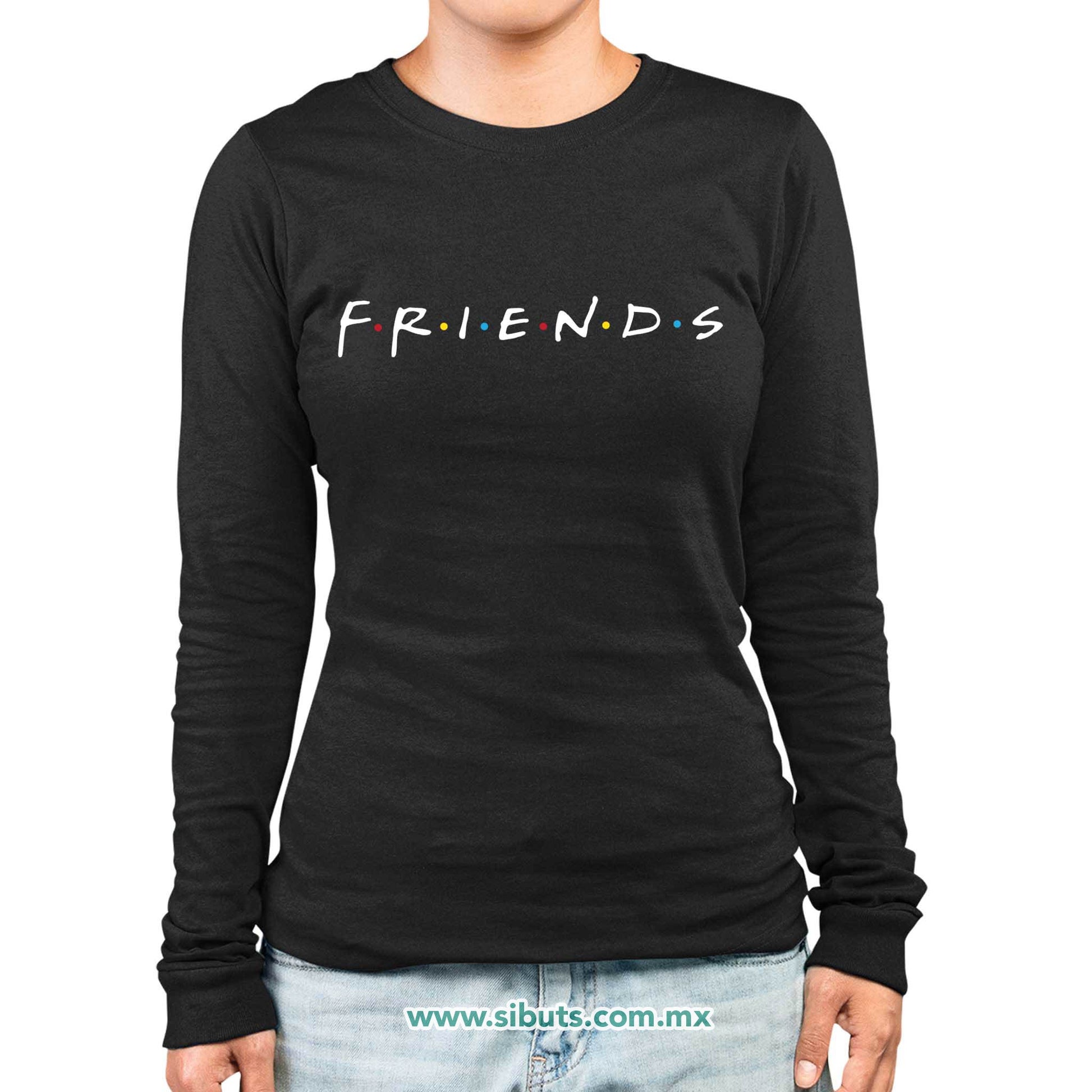 Playera Mujer Manga Larga Serie Friends