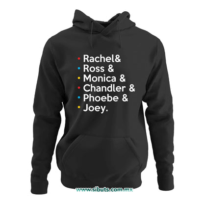 Sudadera Mujer Gorro Friends Joey Rachel Monica Phoebe Ross Chandler