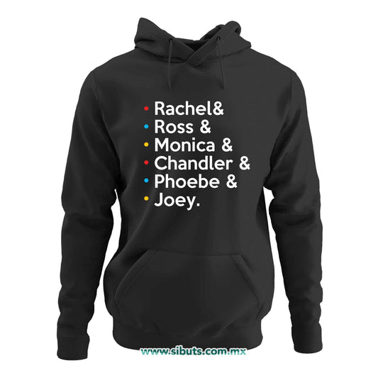 Sudadera Mujer Gorro Friends Joey Rachel Monica Phoebe Ross Chandler