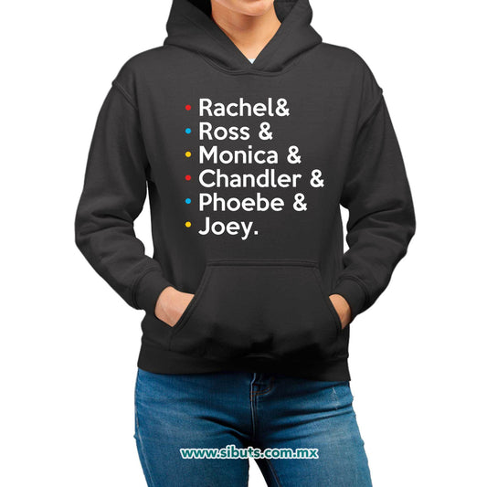Sudadera Mujer Gorro Friends Joey Rachel Monica Phoebe Ross Chandler