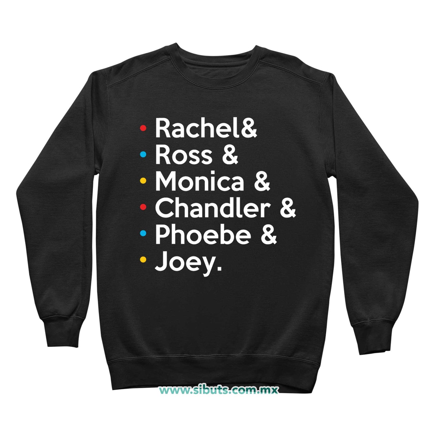 Sudadera Niña Cuello Redondo Friends Joey Rachel Monica Phoebe Ross Chandler