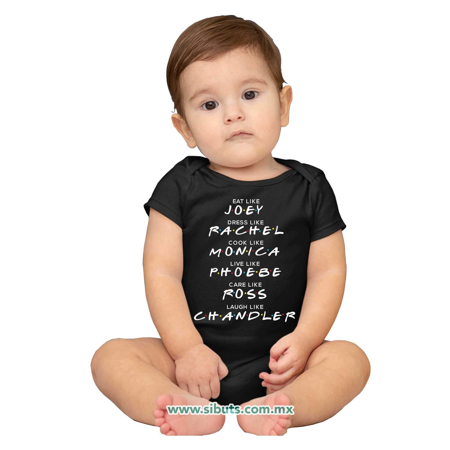 Pañalero Bebé Friends Names Joey Rachel Monica Phoebe Ross Chandler