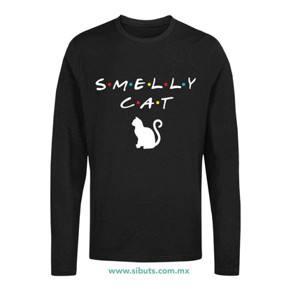 Playera Hombre Manga Larga Friends Smelly Cat