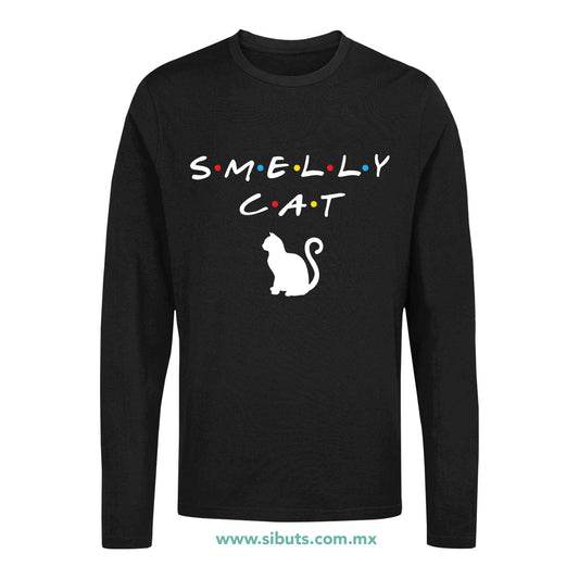 Playera Hombre Manga Larga Friends Smelly Cat