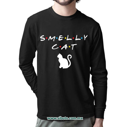 Playera Hombre Manga Larga Friends Smelly Cat