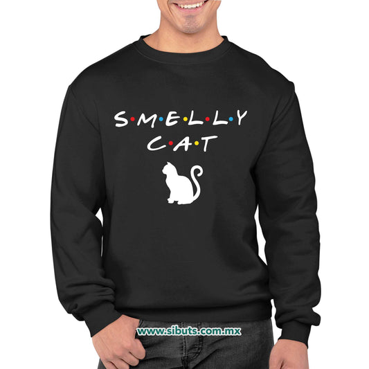 Sudadera Hombre Cuello Redondo Friends Smelly Cat