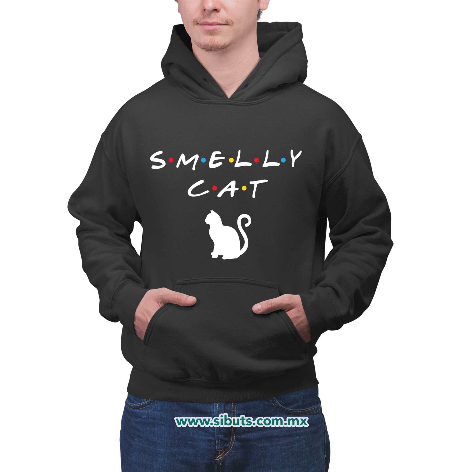 Sudadera Hombre Gorro Friends Smelly Cat
