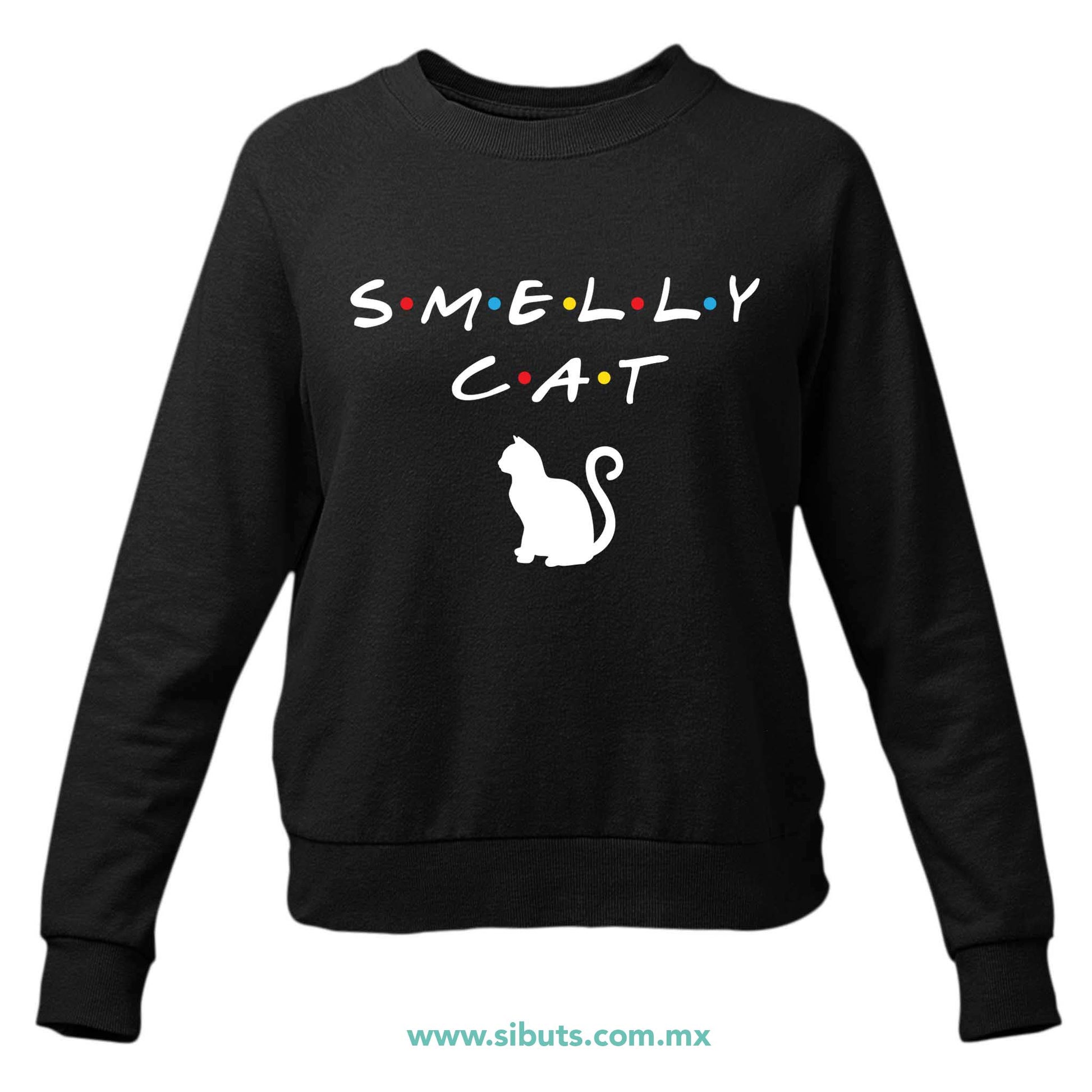 Sudadera Mujer Cuello Redondo Friends Smelly Cat