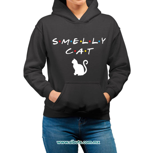 Sudadera Mujer Gorro Friends Smelly Cat