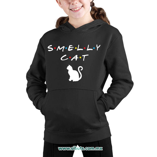 Sudadera Niña Gorro Friends Smelly Cat