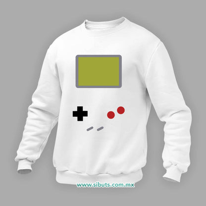 Sudadera Hombre Cuello Redondo Game Boy Retro