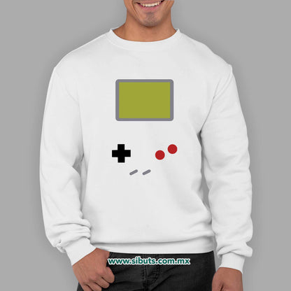Sudadera Hombre Cuello Redondo Game Boy Retro