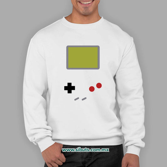 Sudadera Hombre Cuello Redondo Game Boy Retro