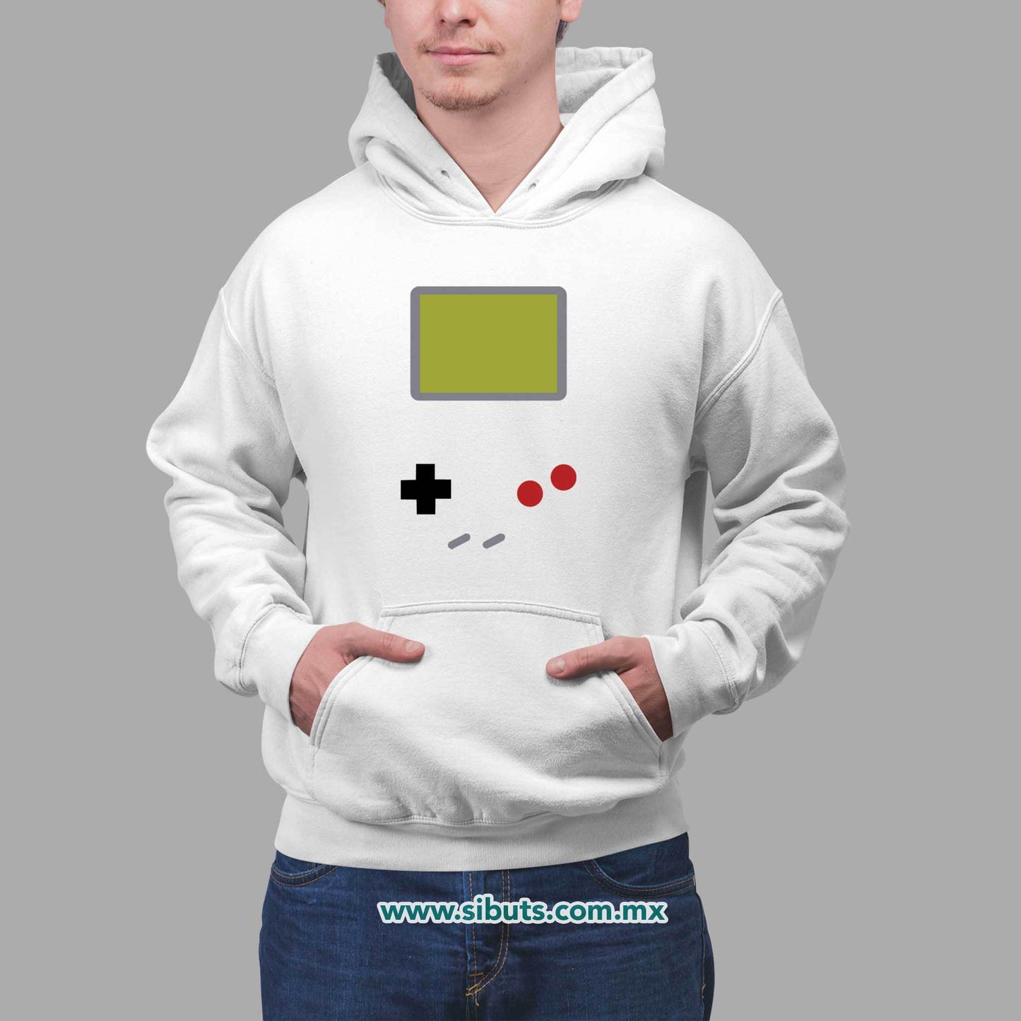 Sudadera Hombre Gorro Game Boy Retro