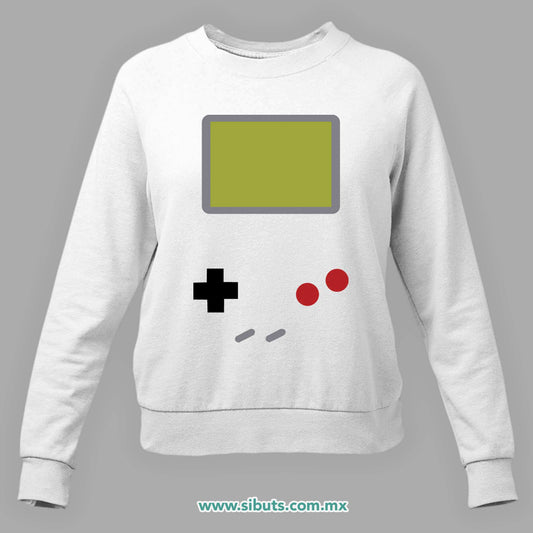 Sudadera Mujer Cuello Redondo Game Boy Retro