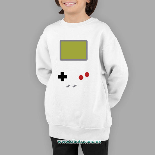 Sudadera Niño Cuello Redondo Game Boy Retro