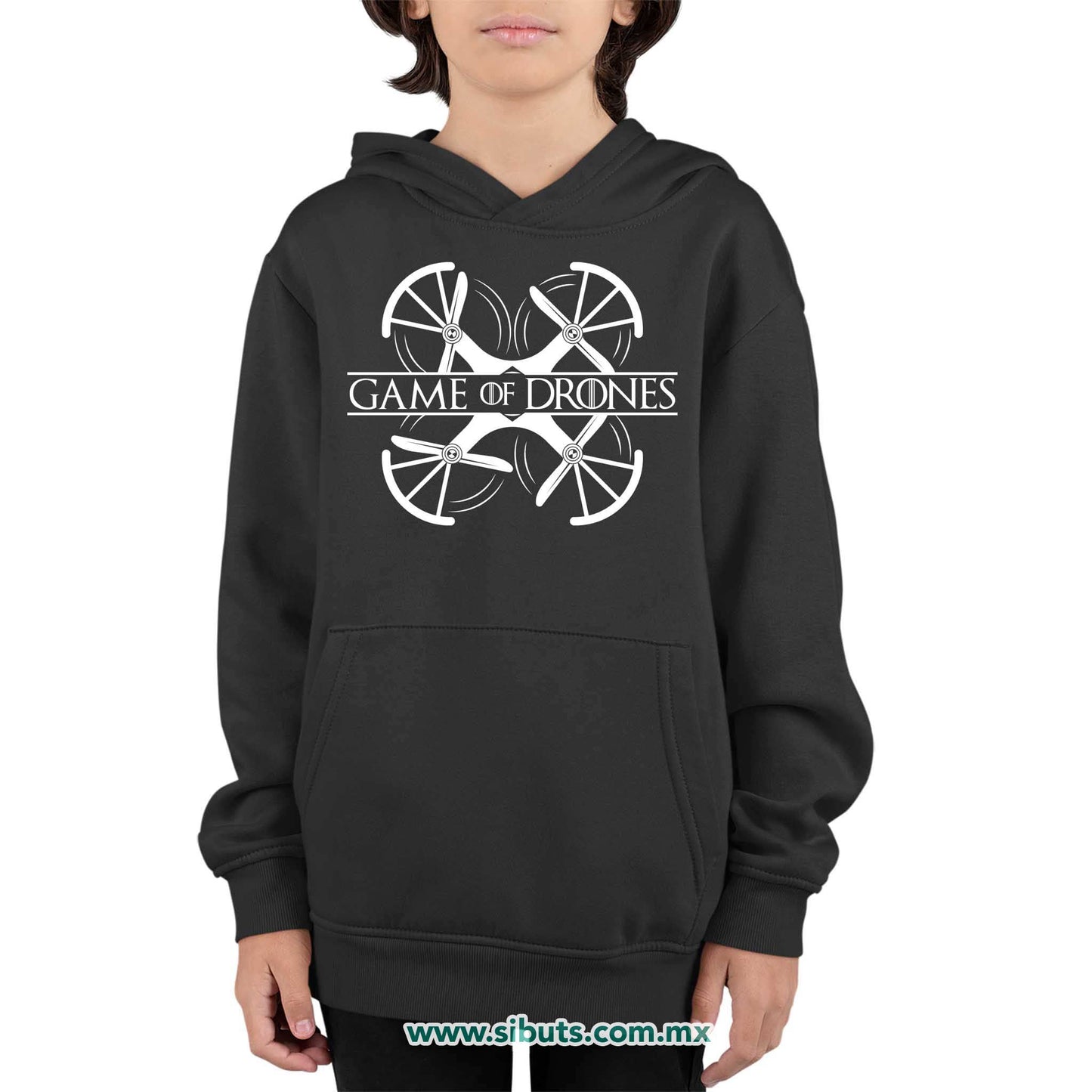 Sudadera Niño Gorro Game Of Drones