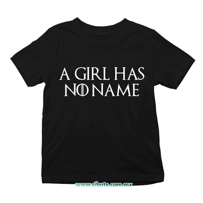 Playera Niño Game Of Thrones A Girl Has No Name