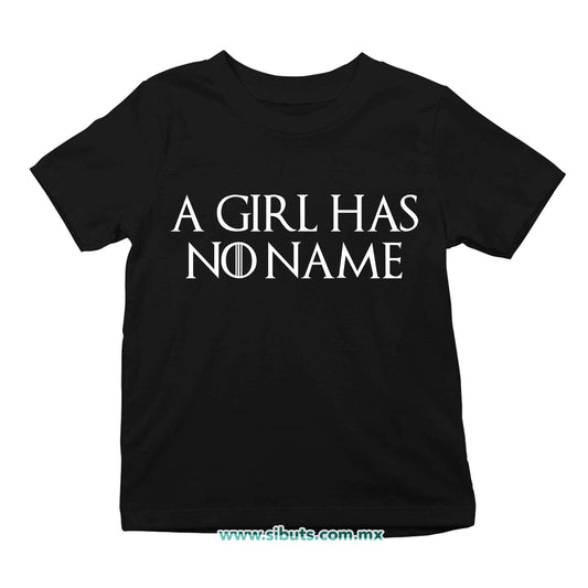Playera Niño Game Of Thrones A Girl Has No Name