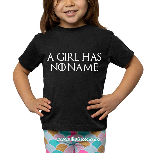 Playera Niño Game Of Thrones A Girl Has No Name