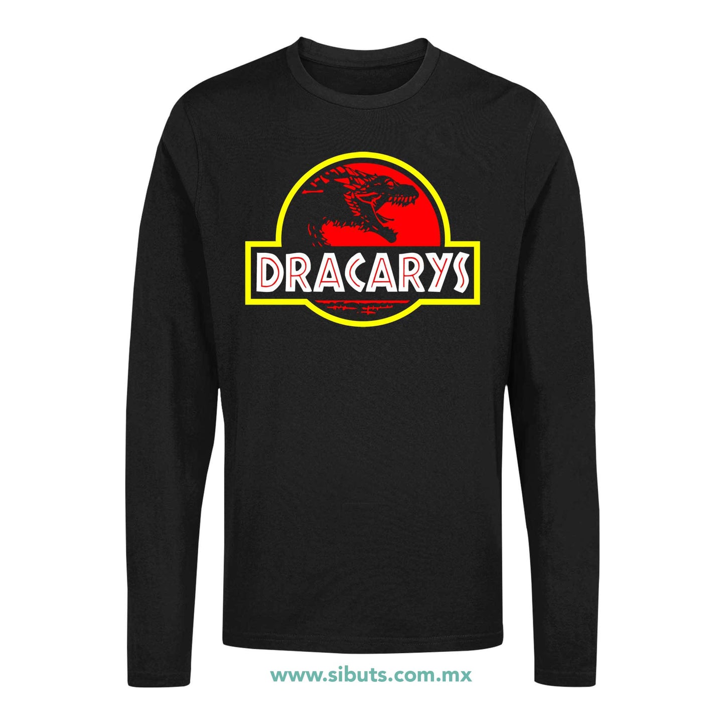 Playera Hombre Manga Larga Game Of Thrones Dracarys Jurassic Park