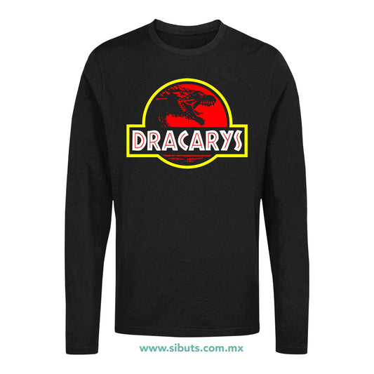 Playera Hombre Manga Larga Game Of Thrones Dracarys Jurassic Park