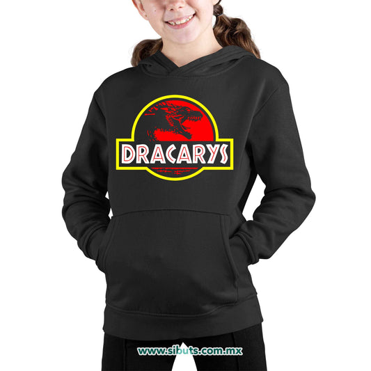 Sudadera Niña Gorro Game Of Thrones Dracarys Jurassic Park