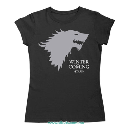 Playera Mujer Game Of Thrones Winter Is Coming Stark