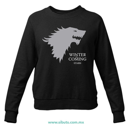 Sudadera Mujer Cuello Redondo Game Of Thrones Winter Is Coming Stark