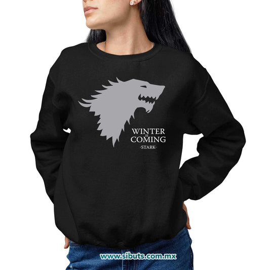 Sudadera Mujer Cuello Redondo Game Of Thrones Winter Is Coming Stark