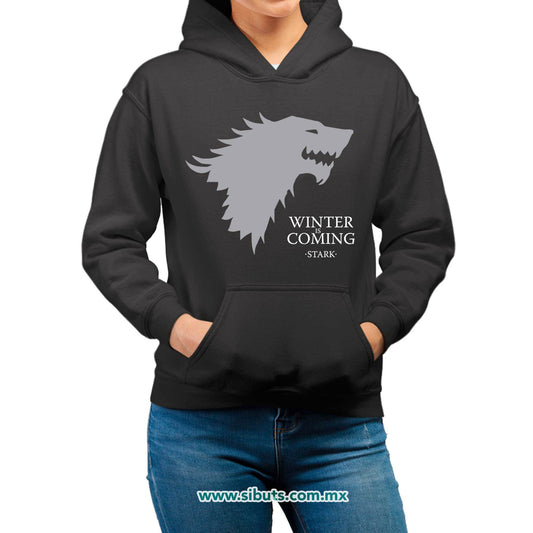 Sudadera Mujer Gorro Game Of Thrones Winter Is Coming Stark