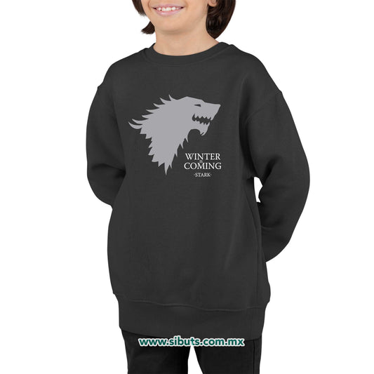 Sudadera Niño Cuello Redondo Game Of Thrones Winter Is Coming Stark