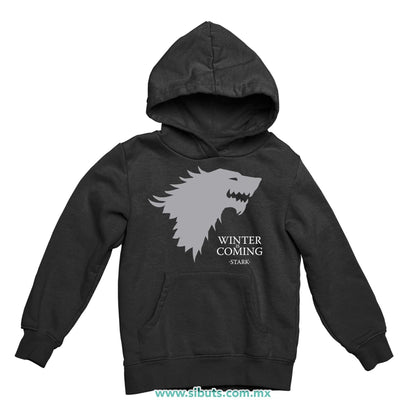 Sudadera Niño Gorro Game Of Thrones Winter Is Coming Stark