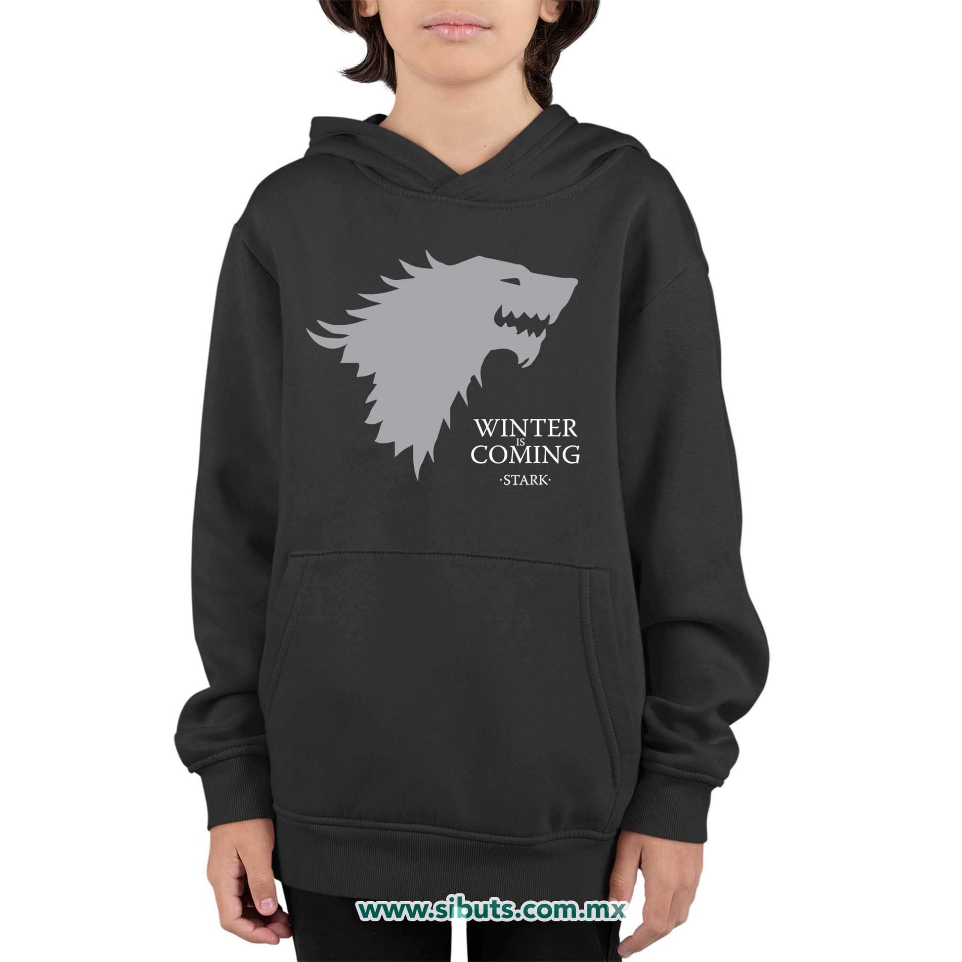 Sudadera Niño Gorro Game Of Thrones Winter Is Coming Stark