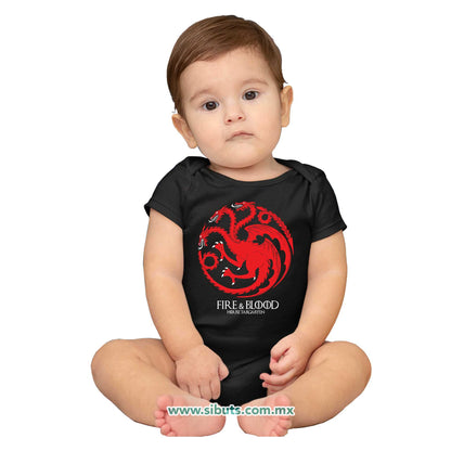 Pañalero Bebé Game Of Thrones House Targaryen Fire And Blood