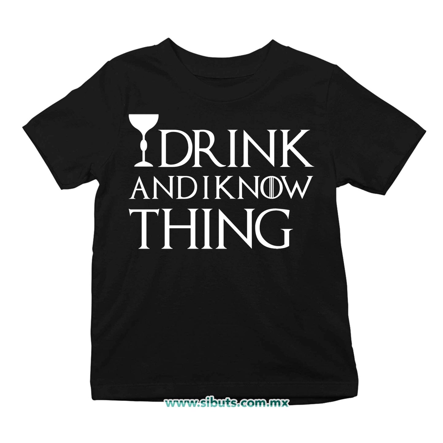 Playera Niño Game Of Thrones I Drink And Know Things con Copa