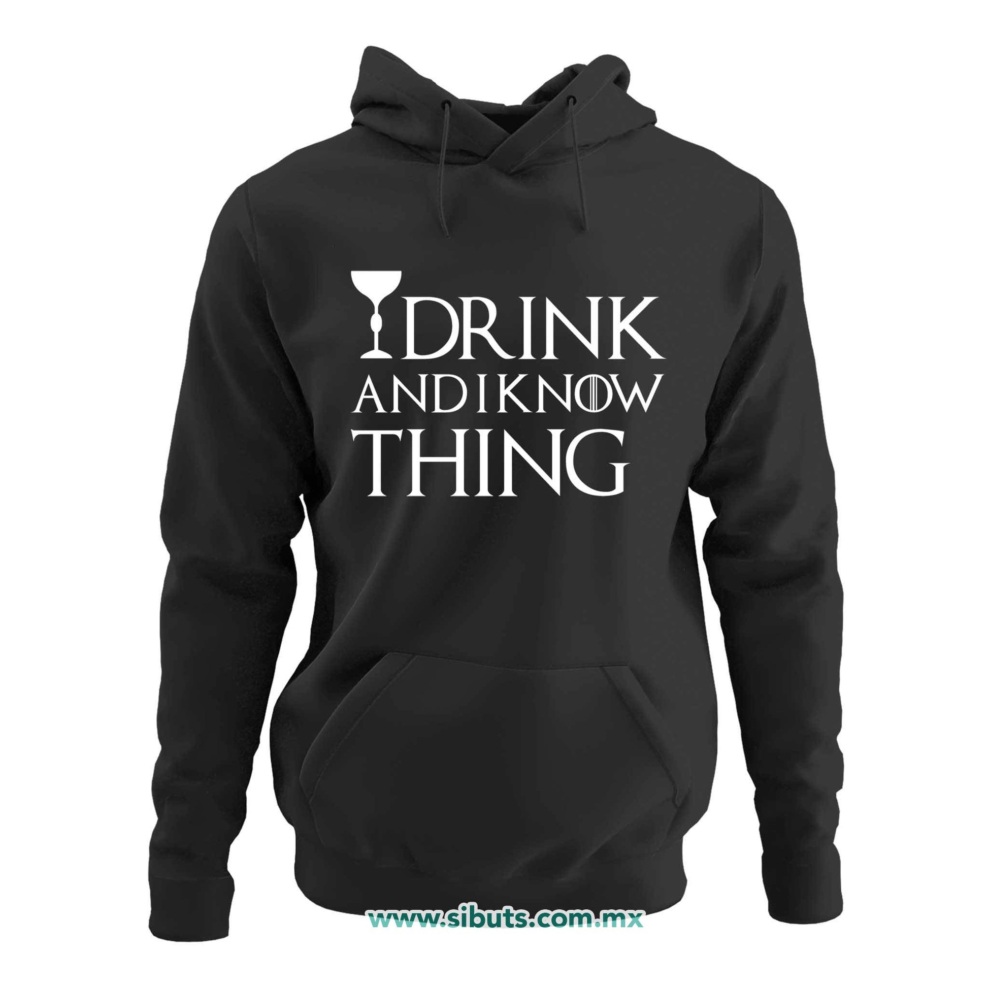 Sudadera Mujer Gorro Game Of Thrones I Drink And Know Things con Copa