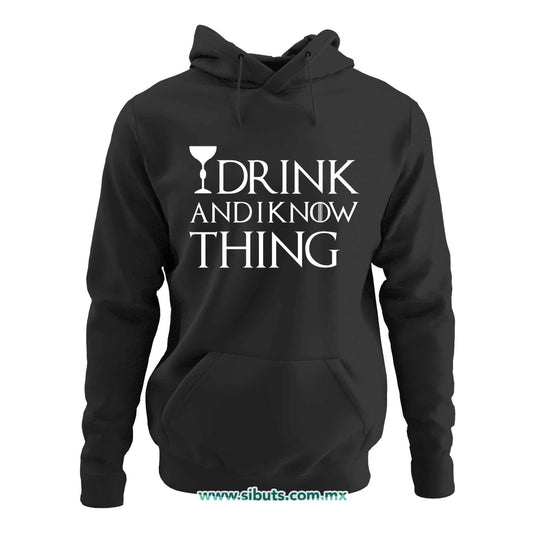 Sudadera Mujer Gorro Game Of Thrones I Drink And Know Things con Copa