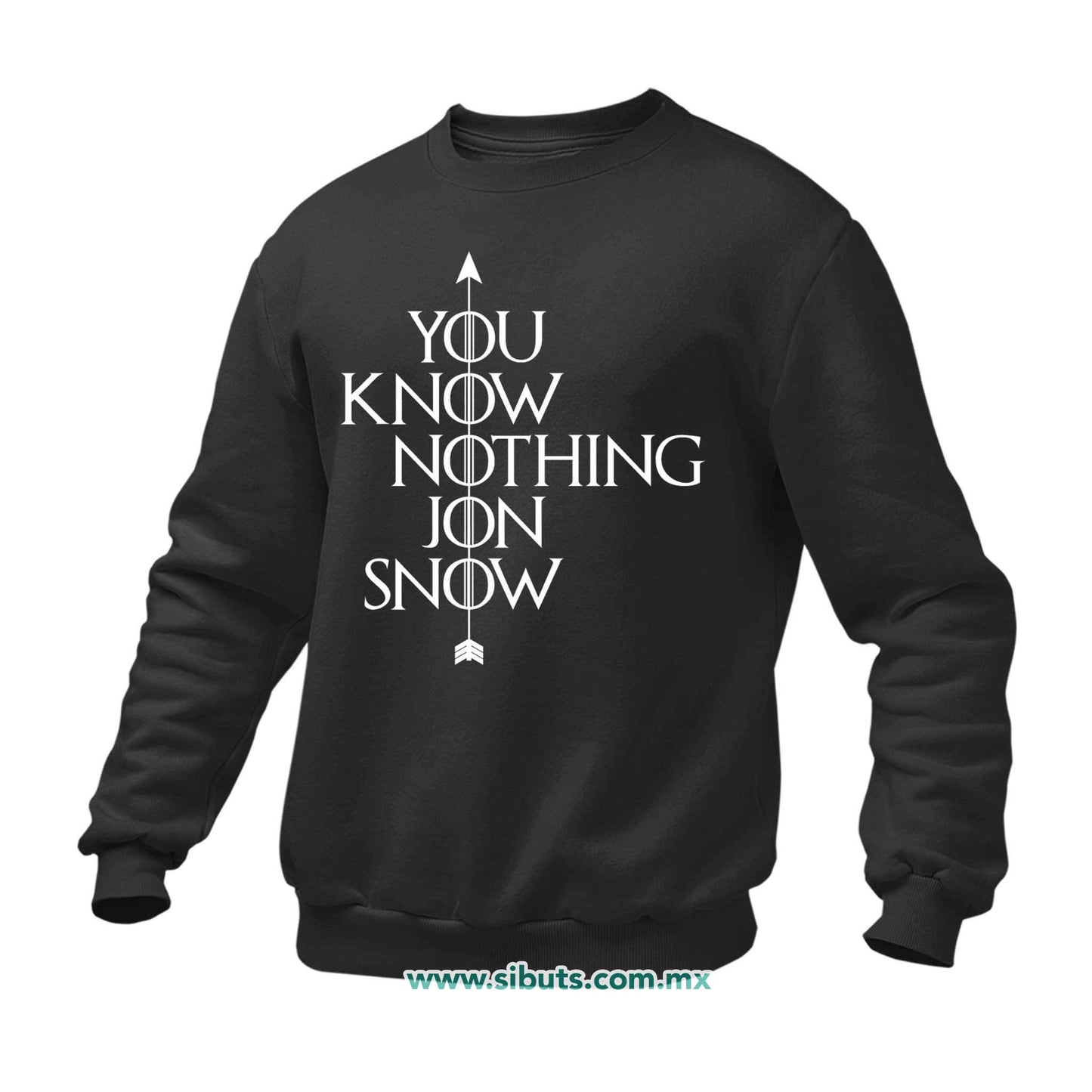 Sudadera Hombre Cuello Redondo Game Of Thrones You Know Nothing Jon Snow