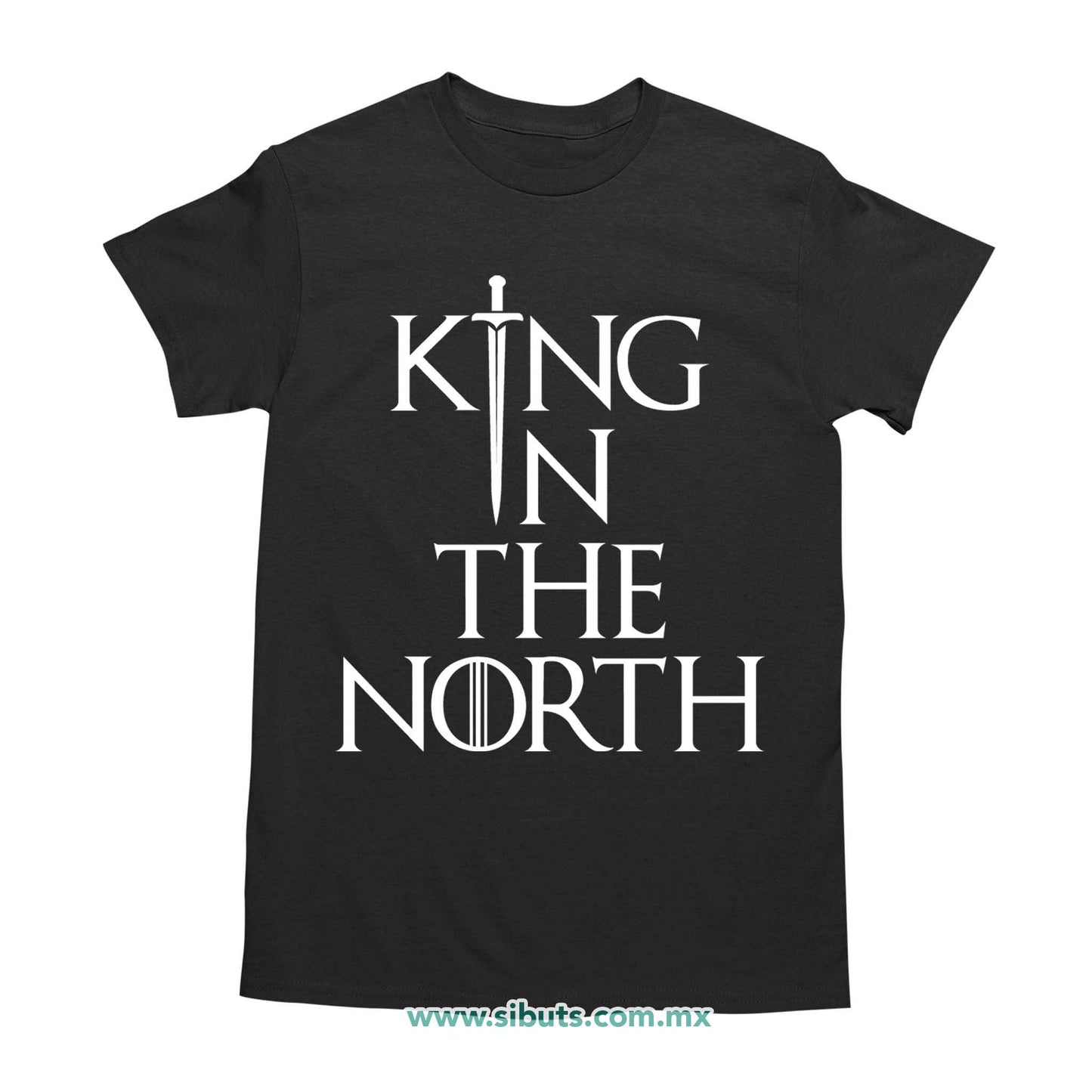 Playera Hombre Game Of Thrones King In The North Sword