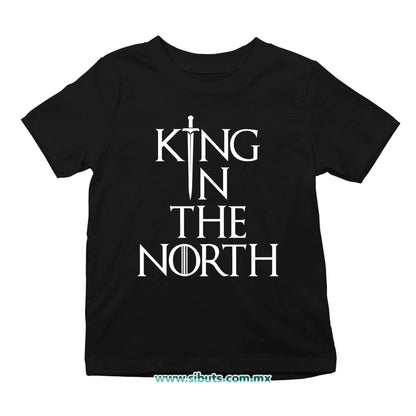Playera Niño Game Of Thrones King In The North Sword