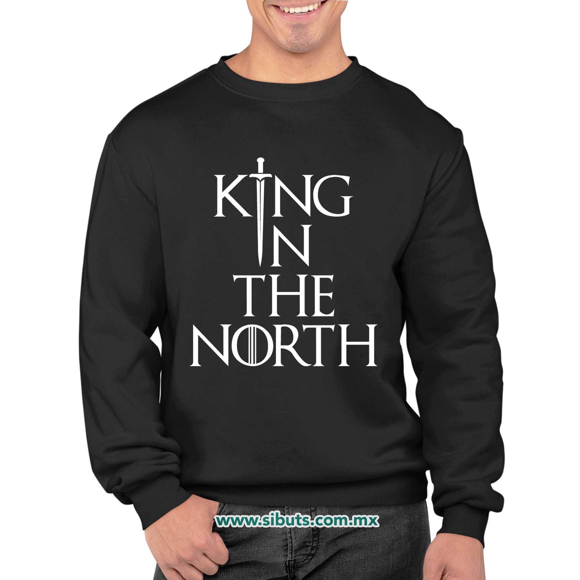 Sudadera Hombre Cuello Redondo Game Of Thrones King In The North Sword