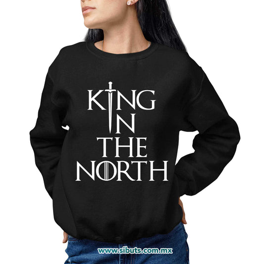 Sudadera Mujer Cuello Redondo Game Of Thrones King In The North Sword